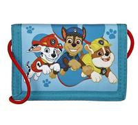 Undercover Paw Patrol Wallet and Neck Pouch with Velcro Closure and Zip, Wallet Drawstring Strap, Note Compartment and Coin Compartment for Children, Boys and Girls, blue, keins, Classic, blue, keins,