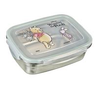 Undercover - Winnie The Pooh Lunch Box with Rubber Seal - Stainless Steel - 550 ml Capacity - Sandwich Box School - Lunch Box for Children - Lunch Box