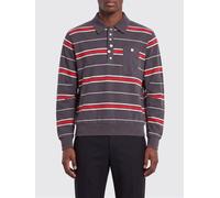 UNDERCOVER Striped Long-Sleeved Cotton Polo Shirt with Ribbed Collar - Size: 5 - male