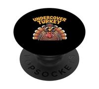 Undercover Turkey Funny Thanksgiving Pilgrim Disguise PopSockets Adhesive PopGrip