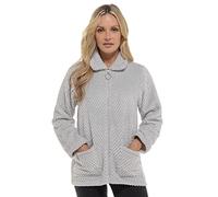 Undercover Waffle Fleece Zip Bed Jacket LN1693 Grey 14-16