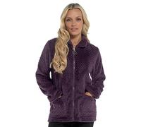 Undercover Waffle Fleece Zip Bed Jacket LN1693 Purple 10-12