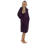 Undercover Waffle Fleece Zip Gown LN1038 Purple 20-22