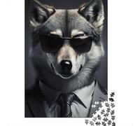 Undercover Wolf 1000-Piece Adult Jigsaw Puzzle, 38x26cm/1000pcs, Low-dust White Pieces for Sorting; for A Quiet Evening Project at Home