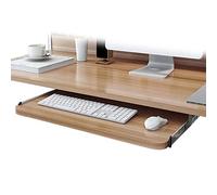 UnderDesk Keyboard Tray Smooth Glide 52/60/70 x 27 cm Adjustable Keyboard Support Easy PullOut Drawer with Ra Ideal for Home Office and Gaming Setup
