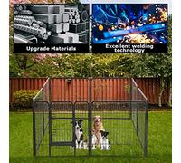 UNDERDOG Extra Heavy Duty Puppy Play Pen - 8 Panel 80x60cm Indoor/Outdoor Dog/Puppy Whelping Pen