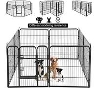 UNDERDOG Extra Heavy Duty Puppy Play Pen 8 x Panel Playpen Indoor/Outdoor Dog/Puppy Whelping Pen Pens (8 Panel 80x100cm)
