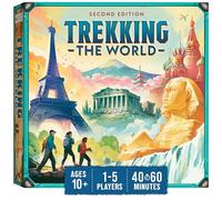 Underdog Games Trekking the World 2nd Edition - Award-Winning Board Games for Kids & Adults Ages 10+ - Easy-to-Learn Strategy Journey for Globetrotters, Perfect for Family Game Night & Educational Fun