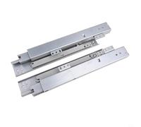 Underfloor drawer runners floor mounted type featuring silent soft close springs and hydraulic damping cylinders, steel rails reduce noise and rust (250mm)