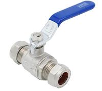 Underfloor Heating Express 15mm Lever Ball Valve C*C Full Bore (WRAS Approved) - ZL-4190-15/15 - Grey - Brass Body - Polytetrafluoroethylene Material