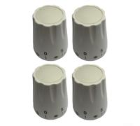 Underfloor Heating Manifold Handwheel 4 Pack - M30x1.5 Threaded Plastic Rotary Switch For Radiator Temperature Control Valves, For Thermostatic Valve Systems(White)