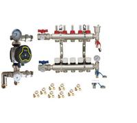 Underfloor Heating Warmer System 4 Port Manifold With 'a' Rated Auto Pump Gpa25-6 Iii Blending Valve Set Psw Tradesuppliers Ltd