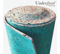 Underfoot Carpet Underlay Soft 8mm Thick 15M² Roll - Noise Reducing Thermal Insulation Carpet Underlay