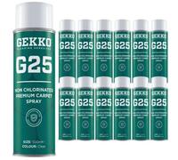 Underfoot Gekko Carpet Spray Adhesive 12X500Ml Non-Chlorinated, Low Odour, Fast Drying Clear Adhesive For Carpets Heavy Duty Spray Glue