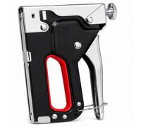 Underfoot Heavy Duty Staple Gun With Adjustable Power, Manual Steel Stapler For Upholstery, Carpeting & Woodworking