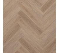Underfoot Herringbone Lvt Luxury Vinyl Tile Flooring Waterproof Click Fit Wood Effect, Built In Underlay, 2.04M² Per Pack, Country Oak