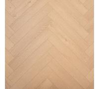 Underfoot Laminate Flooring Hard Wearing 12mm Thick Herringbone, Click Fit, Water-Resistant Laminate, 1.8M² Coverage Per Pack (Soft Maple)