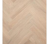 Underfoot Lvt Luxury Vinyl Tile Herringbone Flooring Waterproof Click Fit Wood Effect, Built In Underlay, 2.36M² Per Pack, Pale Oak