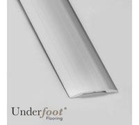 Underfoot Self Adhesive Silver Aluminium Door Threshold Cover Strip 40mm X 0.9M