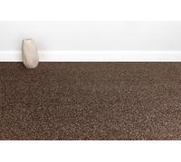 Underfoot Twist Pile Stain-Resistant 8mm Thick Carpet | Soft Felt Backed Carpets | Hard Wearing Brown Carpet Roll (Brown, 4m x 3m)