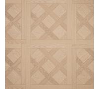 Underfoot Versailles Style Tile Effect Laminate, 12mm Thick Flooring Planks, Oak Effect, Click Fit Laminate - 1.95M² Per Pack (Natural Oak)