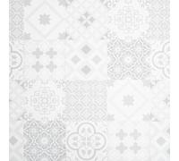 Underfoot Victorian Style Mosaic Tile Effect Laminate Flooring Pack Vintage Click Fit Laminate Floor Planks - 2.92m² Coverage Per Pack (Grey/White)