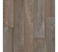 Underfoot Vinyl Flooring Brown Oak Wood Plank Effect Waterproof Lino Foam Backed Vinyl Floor Roll