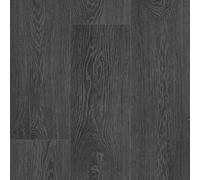 Underfoot Vinyl Flooring Wood Oak Plank Effect Foam Backed Lino Flooring Roll (Black)