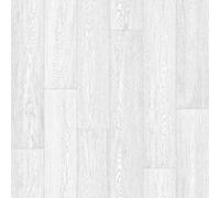 Underfoot Vinyl Flooring Wood Oak Plank Effect Foam Backed Lino Flooring Roll (White)