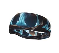 Underground Cave Crystal Pattern Sports Sweatband Headscarf Head Bands For Women Men Suitable For Running Yoga Fitness Football