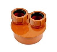 Underground Double Mixed Waste Adaptor 110mm To 40mm And 40mm