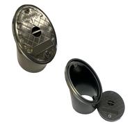 Underground Drainage inspection Oval Rodding Point - Plastic 110mm Black Rodding Eye