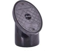 Underground Drainage Oval 110mm Plastic Rodding Eye - Black