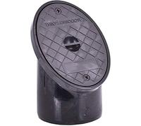 Underground Drainage Oval 110mm Plastic Rodding Eye - Black (PRE110MM). (4)