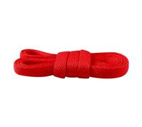 Underground Kulture Kids Red Flat Shoelaces (60cm / 23.5") | Durable Replacement Laces for Children's Trainers, Boys/Girls Sport Sneakers & School Shoes | Short Length Plimsoll Strings
