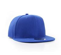 Underground Kulture Plain Royal Blue Flat Peak Fitted Baseball Cap Blank Streetwear Hat 7 3/8 (58.7cm)