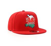 Underground Kulture Wales Cymru Red Adjustable World Cup Euros Flat Peak Snapback Hat Baseball Cap