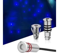 Underground Light LED - 1W Outdoor LED Beam Submersible Spotlight, IP68 Waterproof Recessed Pool Wall Light, Land and Underwater Landscape Lighting(White Light,12V-32mm)