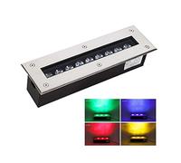 Underground Light LED Rectangular IP67 Waterproof Outdoor Garden Floor Light for Driveway Deck Walkway Embedded Lawn Landscape Lighting (Green)