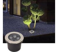 Underground Light - LED Spotlight, AC 24V Low Pressure Round Ground Decorate Light, IP67 Waterproof Landscape Lights, For Patio, Pathway, Garden, Driveway, Landscaping Lighting(Color:Warm White color,