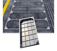 Underground Manhole Cover & Frame, Silver Septic Tank Lid with Base, Various Sizes (60x65cm/23.6x25.6in) -, Weather-Resistant, Easy Installation