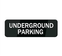 Underground Parking Sign Self Adhesive For Door Or Wall 8 X 3 Inch Quick And Easy Installation Premium Acrylic Design Your Home Office Business