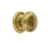 UNDERGROUND PARTS Aged Unlacquered Solid Brass Cabinet Knobs Kitchen Drawer Door Bow D Handles Pulls (Oxford Round Knob on Backplate 30mm)