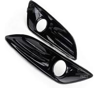 Underground Parts All Gloss Black Front Bumper Fog Light Covers Grilles Surrounds for Ford Fiesta mk7