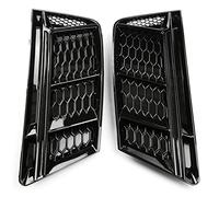 UNDERGROUND PARTS New Gloss Black Front Lower Bumper Grilles Covers Pair Left Right Sides