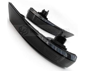 UNDERGROUND PARTS Smoked Black Door Wing Mirror Indicators Lenses Pair for Ford Focus mk2 mk3 2008-2017