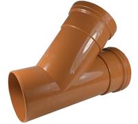 Underground Pipe Double Socket 45 Degree Tee - Pack of 2