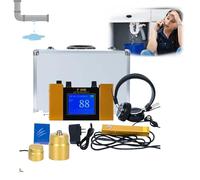 Underground Pipe Leak Detector Kit, Ultrasonic Water Leak Sensor with Headphones, 4 Gear Adjustable Frequency, LCD Display, Detect Water Pipe Leaks Accurately and Efficiently