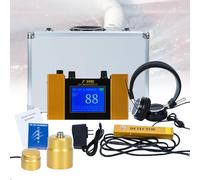 Underground Pipes Water Leak Detector for Construction Site, Professional Water Leak Detectors Equipment, Listening Leak Detection Kit with Digital Display & Earphone & Carrying Case,F999K