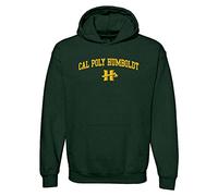 Underground Printing NCAA Officially licensed College - Univ Arch Hoodie, Cal Poly Humboldt Lumberjacks Forest, XL